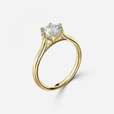 Six Prong Solitaire Engagement Ring