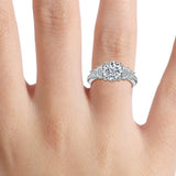 Seven Stone Round cut Engagement Ring