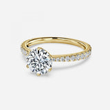 Round Brilliant Micro Set Engagement Ring