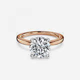 Round Solitaire Bezel Set Engagement Ring