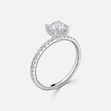 VVS Moissanite Diamond Preset Solitaire Ring In 14Kt Gold