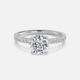 VVS Moissanite Diamond Preset Solitaire Ring In 14Kt Gold