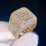 Iced Out Baguette Diamond Men’s Ring