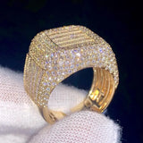 Iced Out Baguette Diamond Men’s Ring