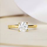 Round Cut 4 Prong Solitaire Engagement Ring