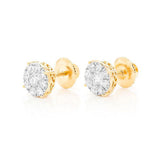 Round Diamond Cluster Earring