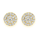 Round Cut Diamond Women Cluster Earring