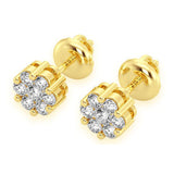 Round VVS Diamond Cluster Earring