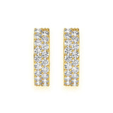 Round Hoop VVS Diamond Earrings