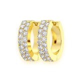 Round Hoop VVS Diamond Earrings