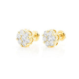 Cluster Diamond Earrings