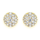 Dome Diamond Stud Earrings