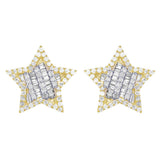 Star Baguette Diamond Earring