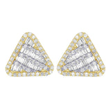 Triangle Baguette Diamond Earring