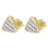 Triangle Baguette Diamond Earring