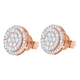 Carnation Cluster Diamond Earring