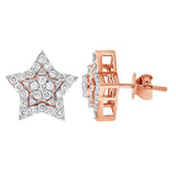 Star Round Diamond Earring