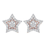 Star Round Diamond Earring