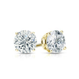 2.00 Tcw IGI Certified Round Diamond Stud Earring