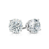 2.00 Tcw IGI Certified Round Diamond Stud Earring