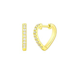 Heart Shape Diamond Earrings