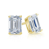 2.00 Tcw IGI Certified Emerald Diamond Stud Earring