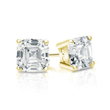 2.00 Tcw IGI Certified Asscher Diamond Stud Earring