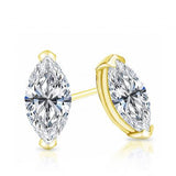 2.00 Tcw IGI Certified Marquise Diamond Stud Earring