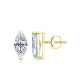 2.00 Tcw IGI Certified Marquise Diamond Stud Earring