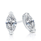 2.00 Tcw IGI Certified Marquise Diamond Stud Earring