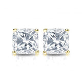 2.00 Tcw IGI Certified Cushion Diamond Stud Earring