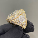 Men's Iced Out VVS Bust Down Ring