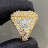 Men's Iced Out VVS Bust Down Ring