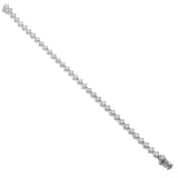 Tilted Tennis Diamond Bracelet