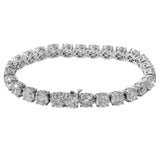 Platinum Round Tennis Bracelet