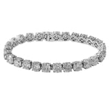 Platinum Round Tennis Bracelet