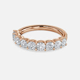 Cushion Diamond Half Eternity vvs Ring