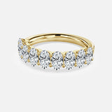 Oval Diamond Half Eternity Ring