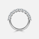 Radiant Diamond Half Eternity Ring