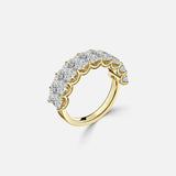 Radiant Diamond Half Eternity Ring