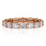 Oval Cut VVS Diamond Eternity Ring