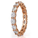 Oval Cut VVS Diamond Eternity Ring