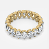 Pear Cut Diamond Eternity Ring