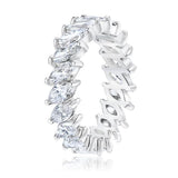 Slanted Marquise Diamond Eternity Band