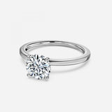 Round Cut Free Style Engagement Ring