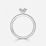 Round Cut Free Style Engagement Ring