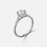 Round Pave Set Engagement Ring