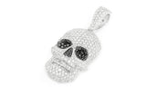 Baguette Teeth Skull 10K Gold Pendant