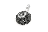 Iced out Billiards 8 Ball Natural VVS Pendant