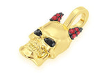 Iced Out Devil Horned Skull Lab Grown VS Pendant